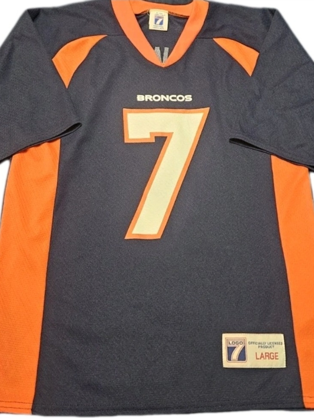 VTG 90s Denver Broncos John Elway Logo 7 Jersey Youth L 14/16 - Flawless!